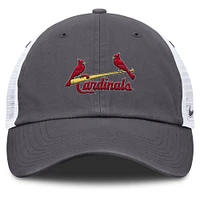 Casquette de camionneur ajustable Nike grise St. Louis Cardinals Wordmark Club pour homme