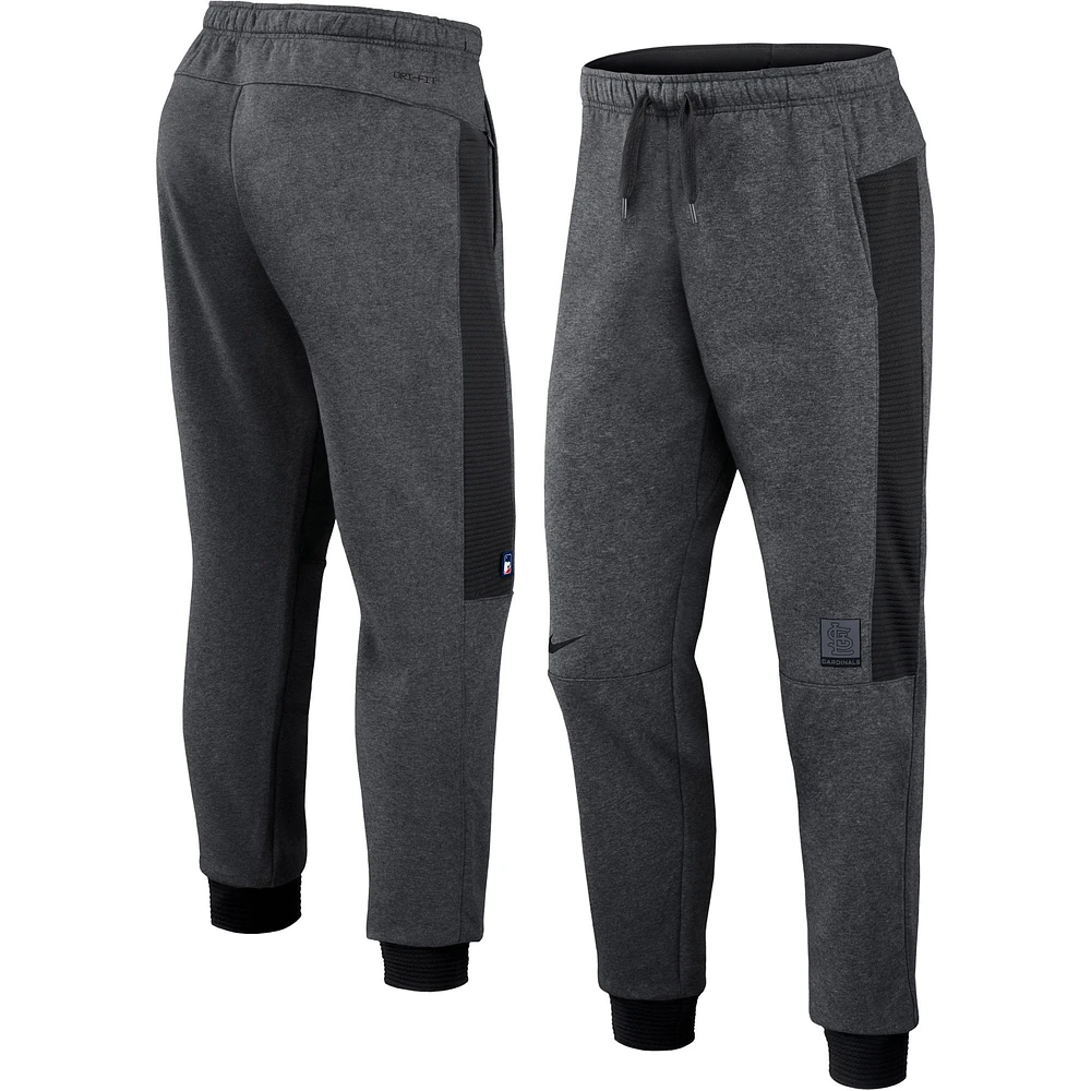 Men's Nike Heathered Charcoal St. Louis Cardinals Authentic Collection Flux Performance - Jogger Pants