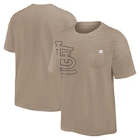 Men's Nike Khaki St. Louis Cardinals Statement Max90 Pocket T-Shirt