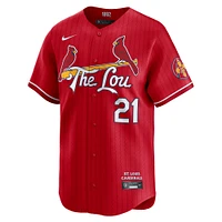Men's Nike Lars Nootbaar Red St. Louis Cardinals City Connect Limited Jersey
