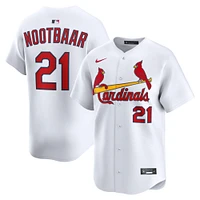 Maillot Nike Lars Nootbaar blanc pour homme, édition limitée, domicile des Cardinals de Saint-Louis