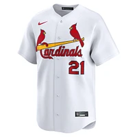 Maillot Nike Lars Nootbaar blanc pour homme, édition limitée, domicile des Cardinals de Saint-Louis
