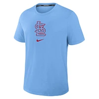 T-shirt Nike bleu clair pour homme St. Louis Cardinals Authentic Collection Early Work Tri-Blend Performance