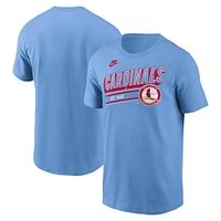 Men's Nike  Light Blue St. Louis Cardinals Cooperstown Collection Retro T-Shirt