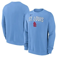 Sweat-shirt Nike bleu clair pour homme des Cardinals de Saint-Louis