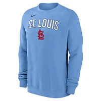 Sweat-shirt Nike bleu clair pour homme des Cardinals de Saint-Louis
