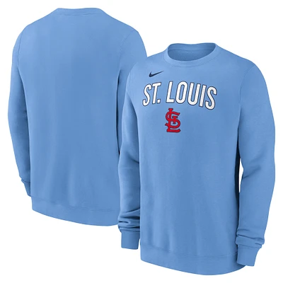 Sweat-shirt Nike bleu clair pour homme des Cardinals de Saint-Louis