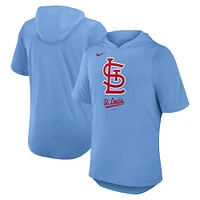 T-shirt à capuche Nike bleu clair Tri-Blend pour homme des Cardinals de Saint-Louis