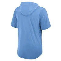T-shirt à capuche Nike bleu clair Tri-Blend pour homme des Cardinals de Saint-Louis