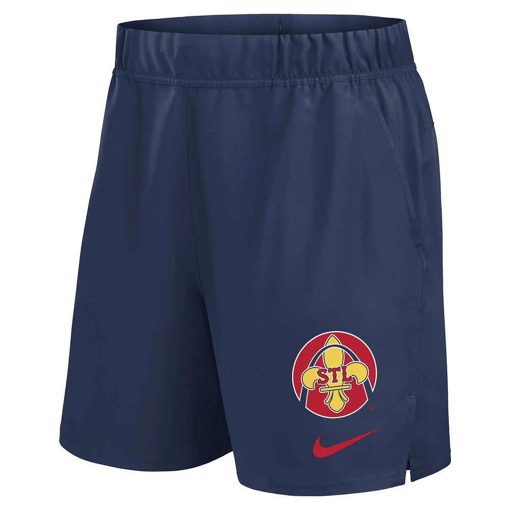 Men's Nike  Navy St. Louis Cardinals 2024 City Connect Woven Victory Performance Shorts