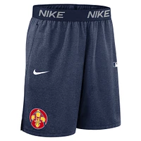 Short Nike bleu marine pour homme, collection Authentic City Connect Performance Knit des Cardinals de Saint-Louis