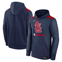 Men's Nike Navy St. Louis Cardinals Authentic Collection Performance Pullover Hoodie