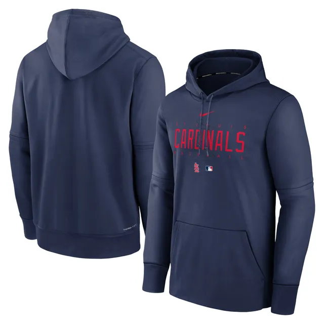 St. Louis Cardinals Nike Authentic Collection Performance Raglan Full-Zip  Hoodie - Red/Navy