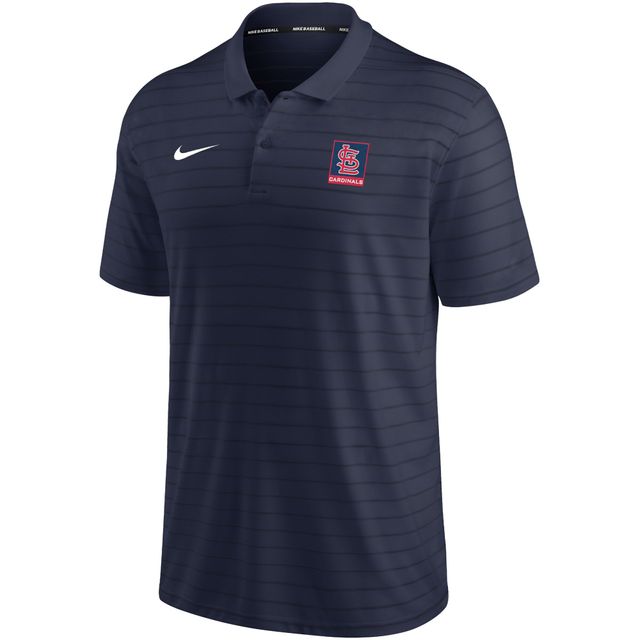 Polo en piqué rayé Performance St. Louis Cardinals Authentic Collection pour homme - Bleu marine