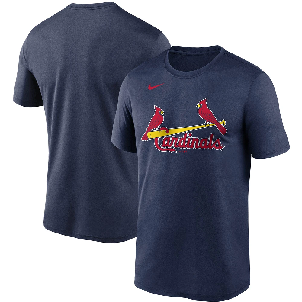 T-shirt Nike St. Louis Cardinals Wordmark Legend Performance pour homme - Bleu marine