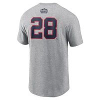 T-shirt Nike Nolan Arenado gris St. Louis Cardinals 2024 Rickwood Classic Fuse avec nom et numéro pour homme