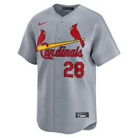 Maillot de joueur Nike Nolan Arenado pour hommes, gris, St. Louis Cardinals, extérieur limité