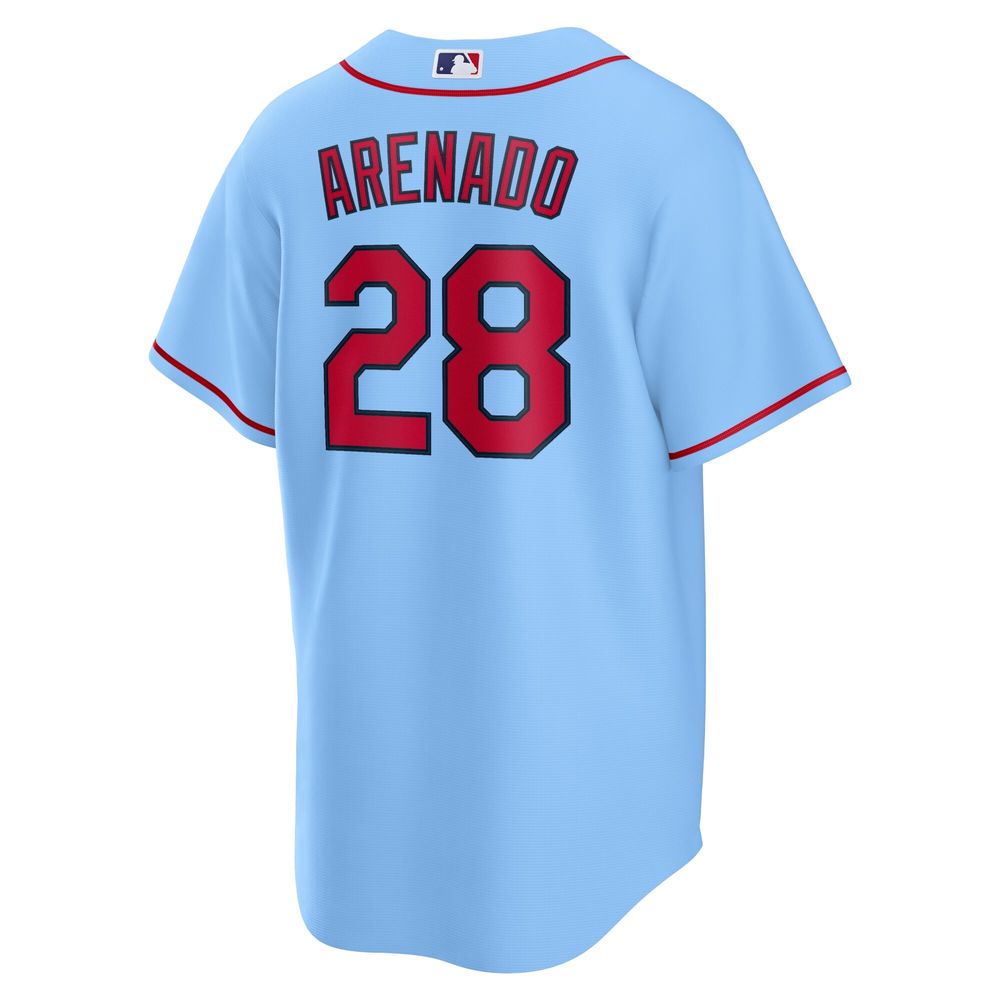 Men's Nike Nolan Arenado Light Blue St. Louis Cardinals Alternate Official Replica Player Jersey