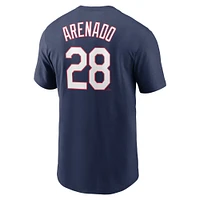 Men's Nike Nolan Arenado Navy St. Louis Cardinals Name & Number T-Shirt