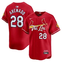 Maillot de joueur Nike Nolan Arenado St. Louis Cardinals 2024 City Connect Limited pour homme, rouge