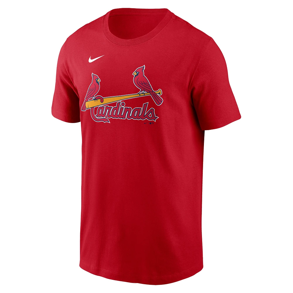 T-shirt avec nom et numéro Nike Nolan Arenado pour hommes, rouge, St. Louis Cardinals Fuse