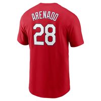 Men's Nike Nolan Arenado Red St. Louis Cardinals Name & Number T-Shirt