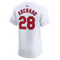 Maillot de joueur d'élite à domicile Nike Nolan Arenado des Cardinals St. Louis blanc pour hommes