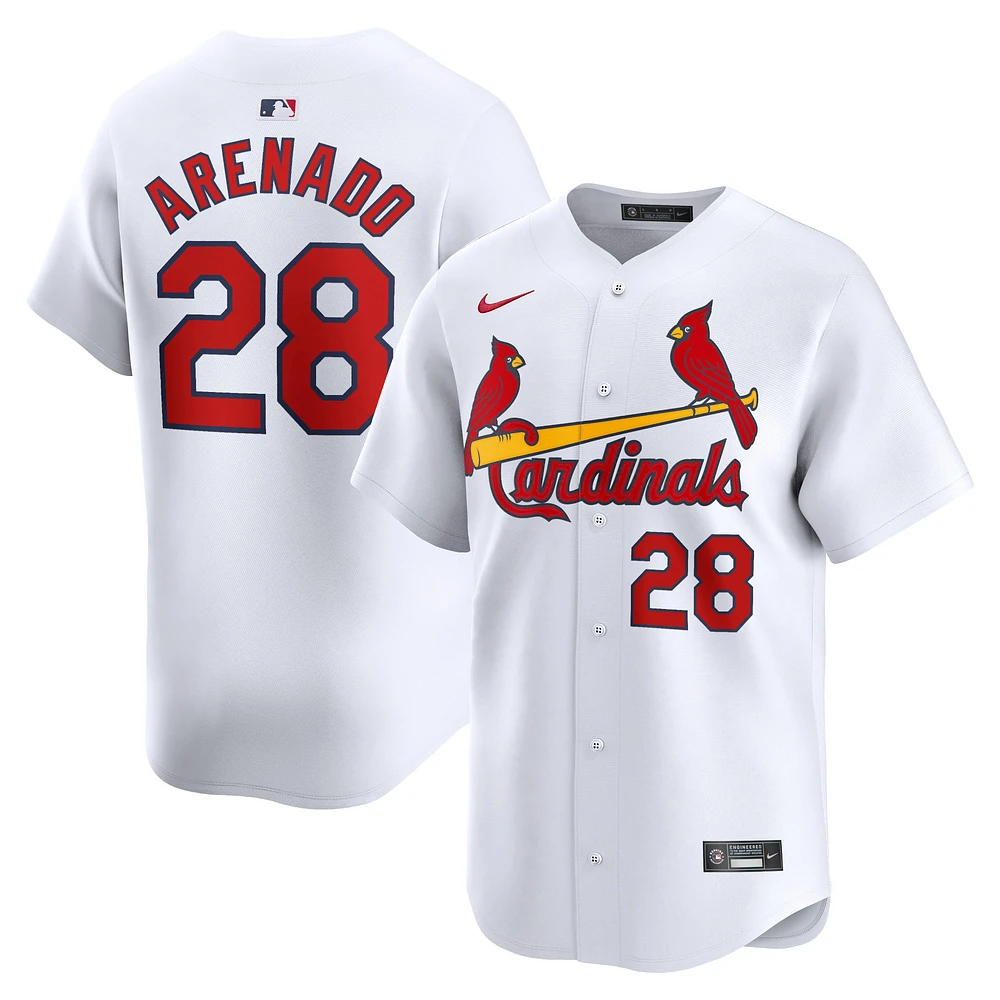 Maillot de joueur Nike Nolan Arenado blanc St. Louis Cardinals Home Limited pour homme