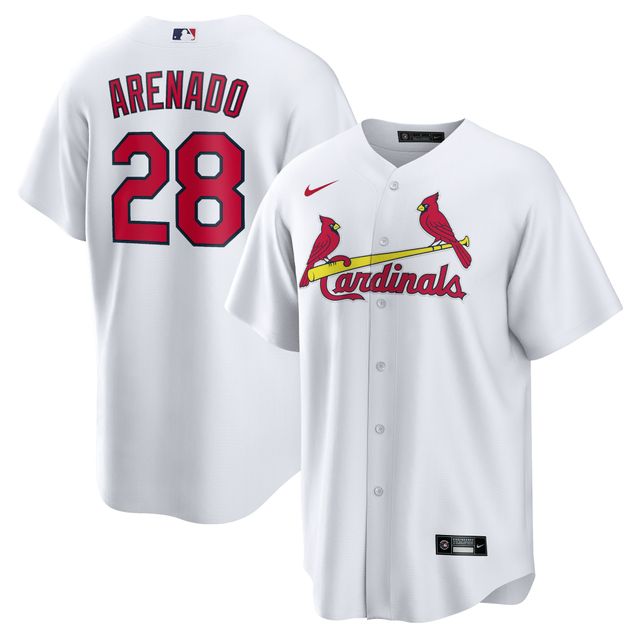 Maillot de joueur Nike Nolan Arenado blanc St. Louis Cardinals domicile réplique officielle pour homme