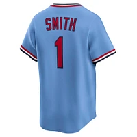 Maillot Nike Ozzie Smith bleu pour homme des Cardinals de St. Louis, collection rétro Cooperstown limitée