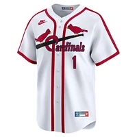 Men's Nike Ozzie Smith White St. Louis Cardinals Throwback Cooperstown Collection Limited Jersey