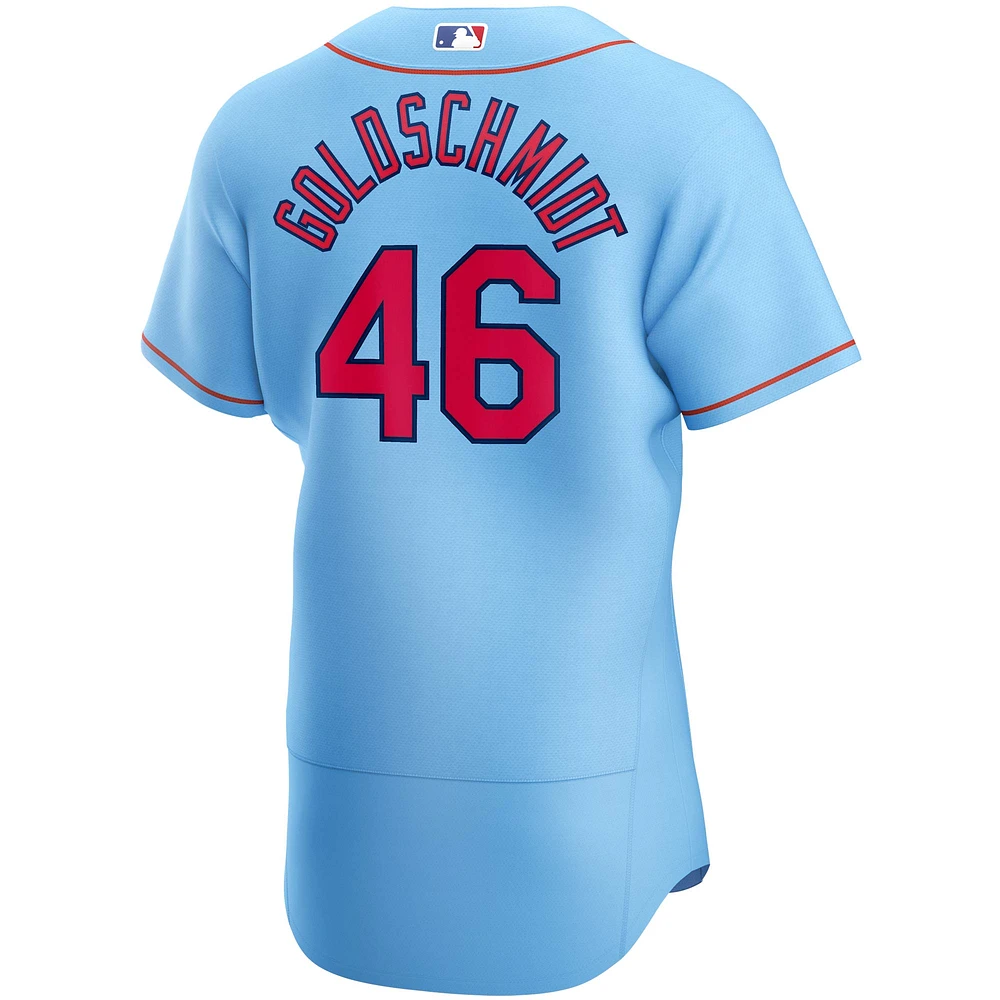 Men's Nike Paul Goldschmidt Light Blue St. Louis Cardinals Alternate Authentic Player - Jersey