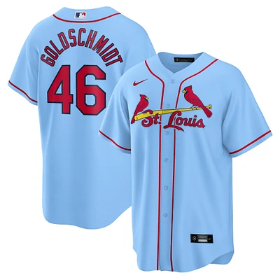 Maillot Nike Paul Goldschmidt bleu clair pour homme avec nom de joueur alternatif des Cardinals St. Louis