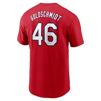 T-shirt avec nom et numéro Nike Paul Goldschmidt pour hommes, rouge, St. Louis Cardinals Fuse