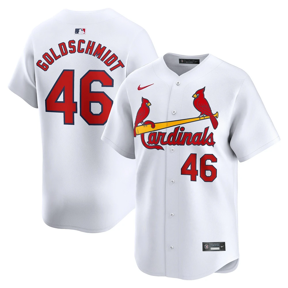 Maillot Nike Paul Goldschmidt pour homme, blanc, St. Louis Cardinals, domicile limité, joueur