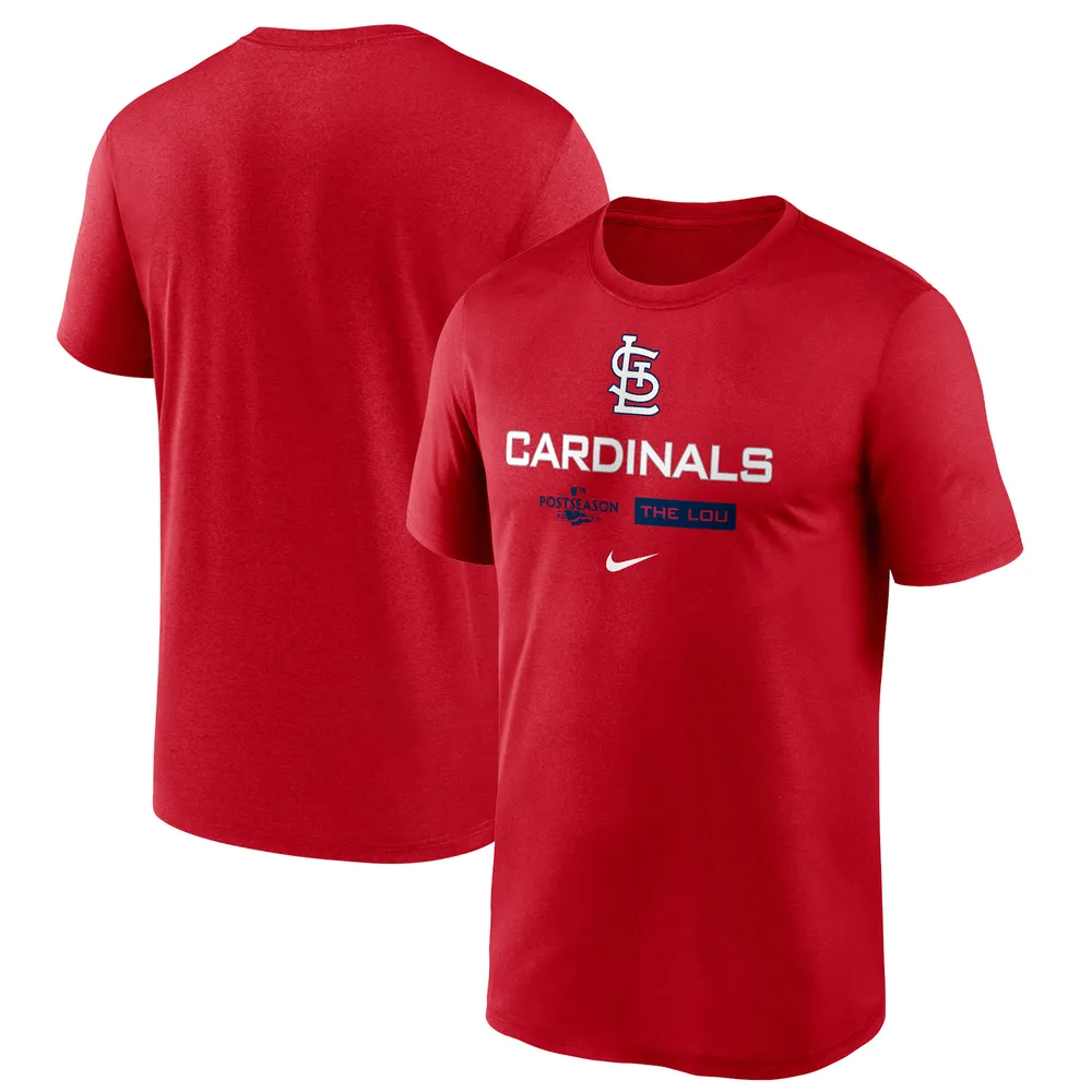 Lids St. Louis Cardinals Nike 2022 Postseason Authentic Collection Dugout T- Shirt - Red