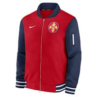 Veste entièrement zippée Nike rouge St. Louis Cardinals 2024 City Connect Authentic Collection Game Time pour homme