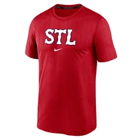 T-shirt Nike rouge St. Louis Cardinals 2024 City Connect Authentic Collection Practice Velocity Performance pour homme