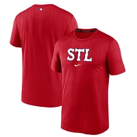 T-shirt Nike rouge St. Louis Cardinals 2024 City Connect Authentic Collection Practice Velocity Performance pour homme