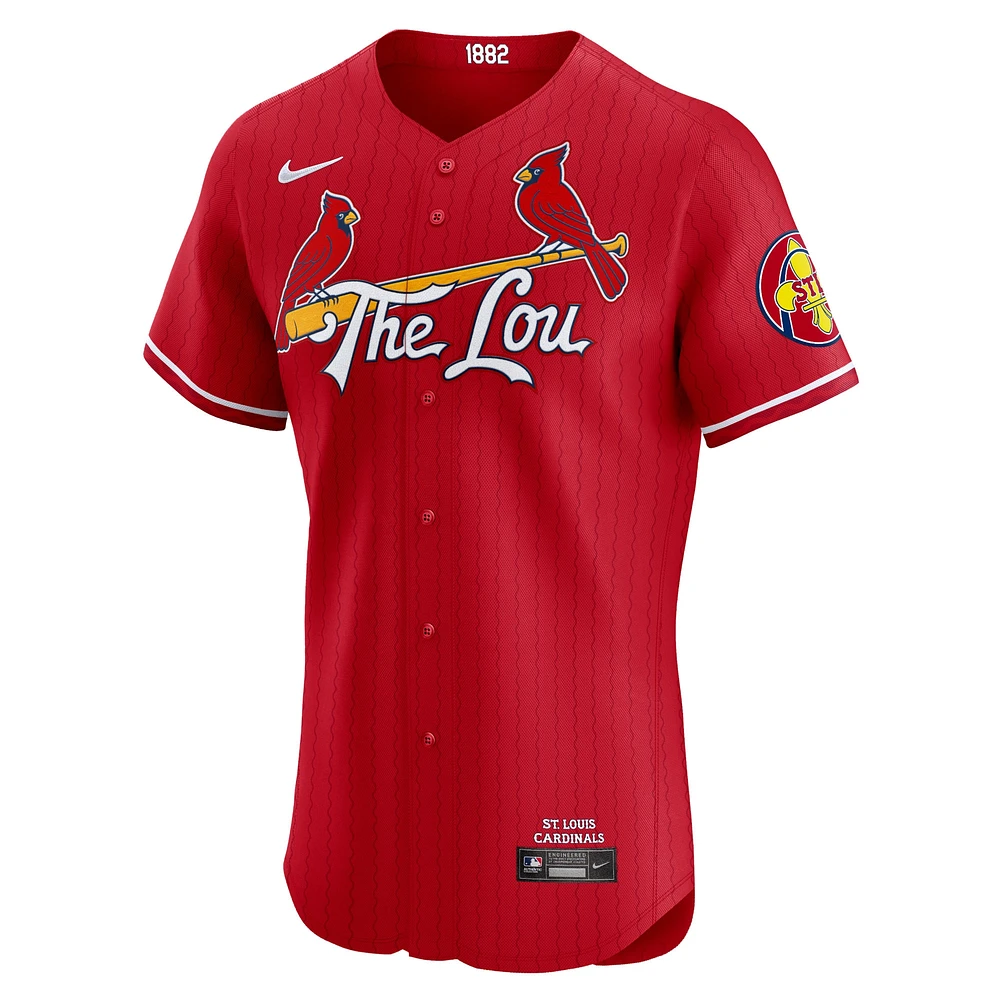 Men's Nike  Red St. Louis Cardinals 2024 City Connect Elite Jersey