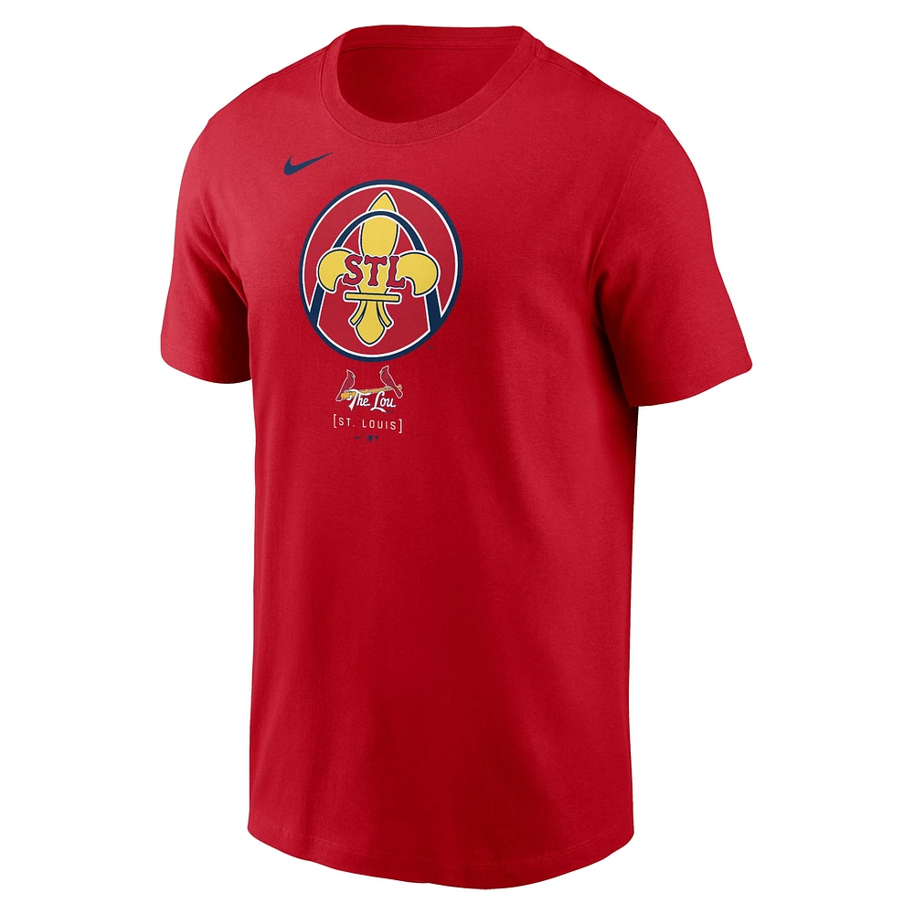 T-shirt Nike rouge St. Louis Cardinals 2024 City Connect avec grand logo pour homme