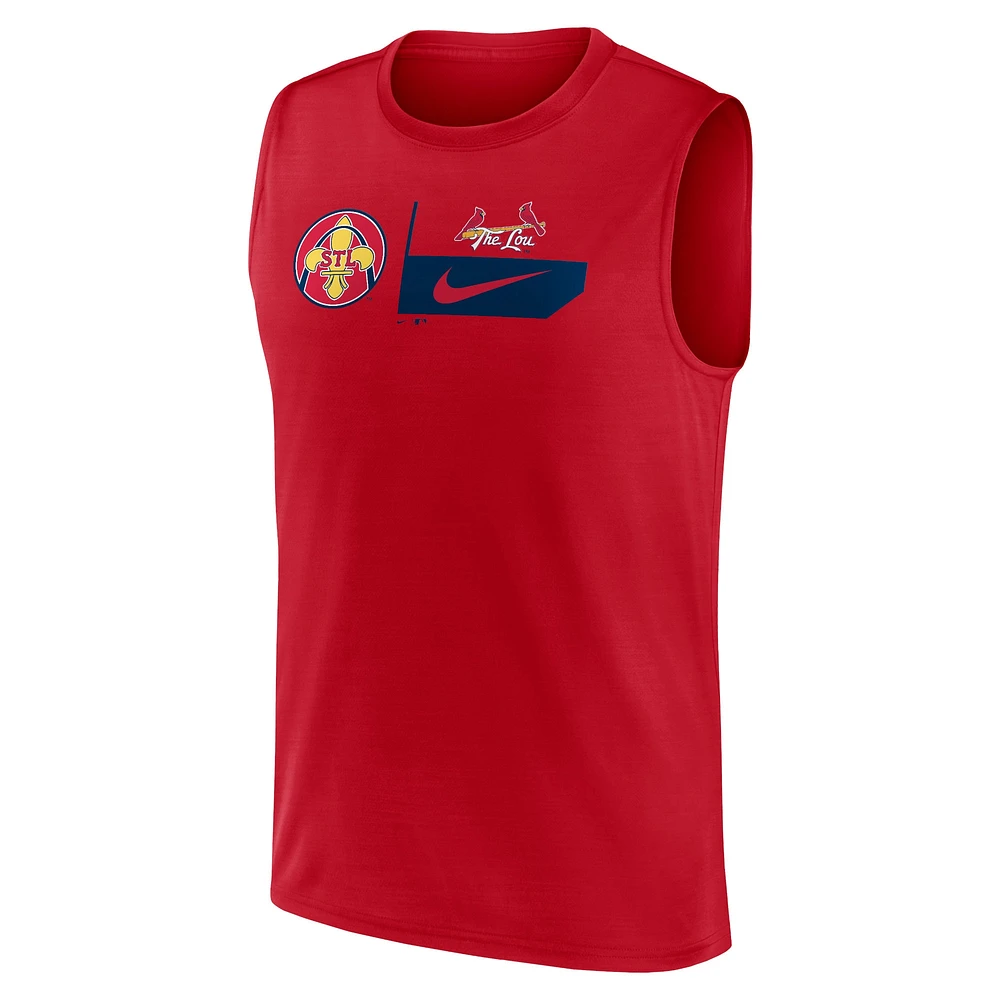 Men's Nike  Red St. Louis Cardinals 2024 City Connect Muscle Tank Top