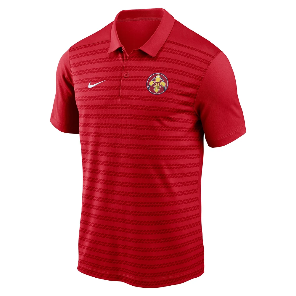 Men's Nike  Red St. Louis Cardinals Authentic Collection City Connect Victory Performance Polo