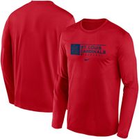 Men's Nike Red St. Louis Cardinals Authentic Collection Legend Performance - Long Sleeve T-Shirt