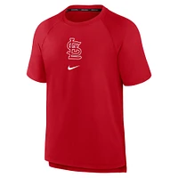 T-shirt Nike rouge St. Louis Cardinals Authentic Collection Avant-match Performance Raglan pour homme