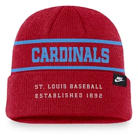 Bonnet en tricot à revers Nike Red St. Louis Cardinals Cooperstown Collection Rewind Terra pour homme