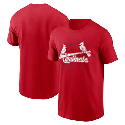 T-shirt Nike rouge St. Louis Cardinals Home Team Athletic Arch pour homme