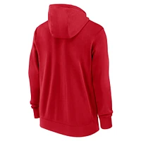 Men's Nike Red St. Louis Cardinals Knockout Script Full-Zip Hoodie