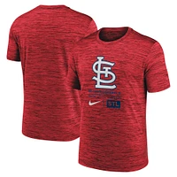 Men's Nike Red St. Louis Cardinals Large Logo Velocity T-Shirt