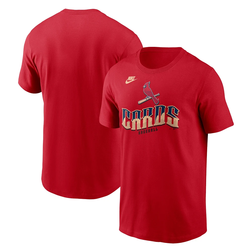 T-shirt Nike rouge de la ville natale des Cardinals St. Louis pour hommes